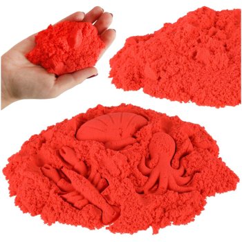 Kinētiskās smiltis 1kg, Sarkans | Kinetic Magic Sand