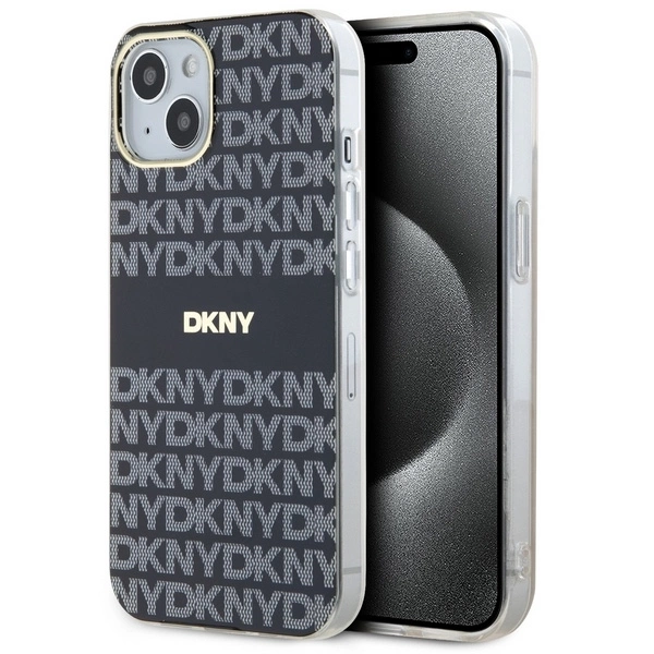 Apple iPhone 13 6.1'' DKNY IML Mono Stripe MagSafe Case Cover, Black | Telefona Vāciņš Maciņš Maks Apvalks Bampers