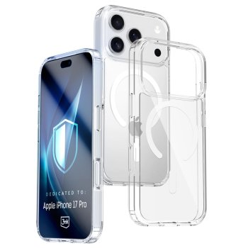 3mk Armor MagCase iPhone 17 Pro telefonam – Caurspīdīgs | Magphone Case Cover - Transparent