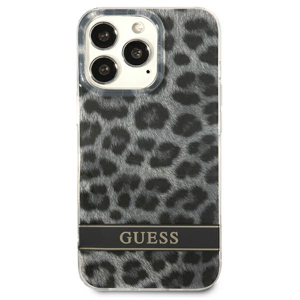 Apple iPhone 13 6.1'' Guess Leopard Case Cover (GUHCP13LHSLEOK), Grey | Telefona Maciņš Vāks Apvalks Bampers (1)