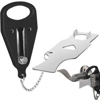 Portatīvā Durvju Slēdzene Pret Zādzībām, Ceļojumiem, Viesnīcām un Dzīvokļiem | Portable Anti-Theft Door Lock, Travel Security