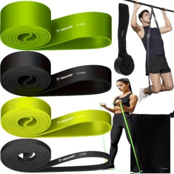 Vingrošanas gumiju komplekts - 4 gab. Trizand 24305 | Set of exercise bands pcs.
