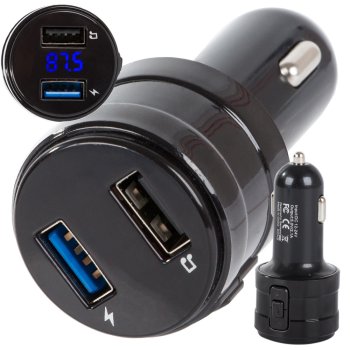 Auto FM Raidītājs, Audio Pārraides Ierīce ar MP3 Bluetooth Atskaņotāju, Lādētājs ar 2 x USB Portiem | Car FM Transmitter, Audio Adapter with MP3 Bluetooth Player, Charger