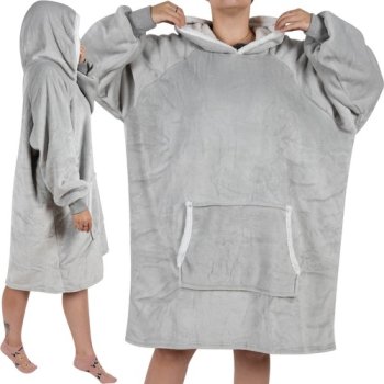 XXL Džemperis - pelēka sega Ruhhy 24402 | Sweatshirt Blanket