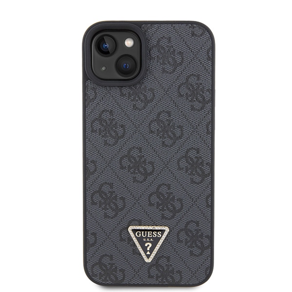 Guess iPhone 15 Plus vāciņš Crossbody 4G Metal Logo, melns (1)
