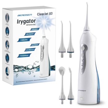 Bezvadu zobu irigators Berdsen ClearJet X3