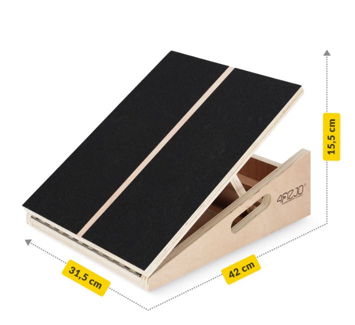 Koka stiepšanās platforma 4FIZJO SLANT BOARD (8)