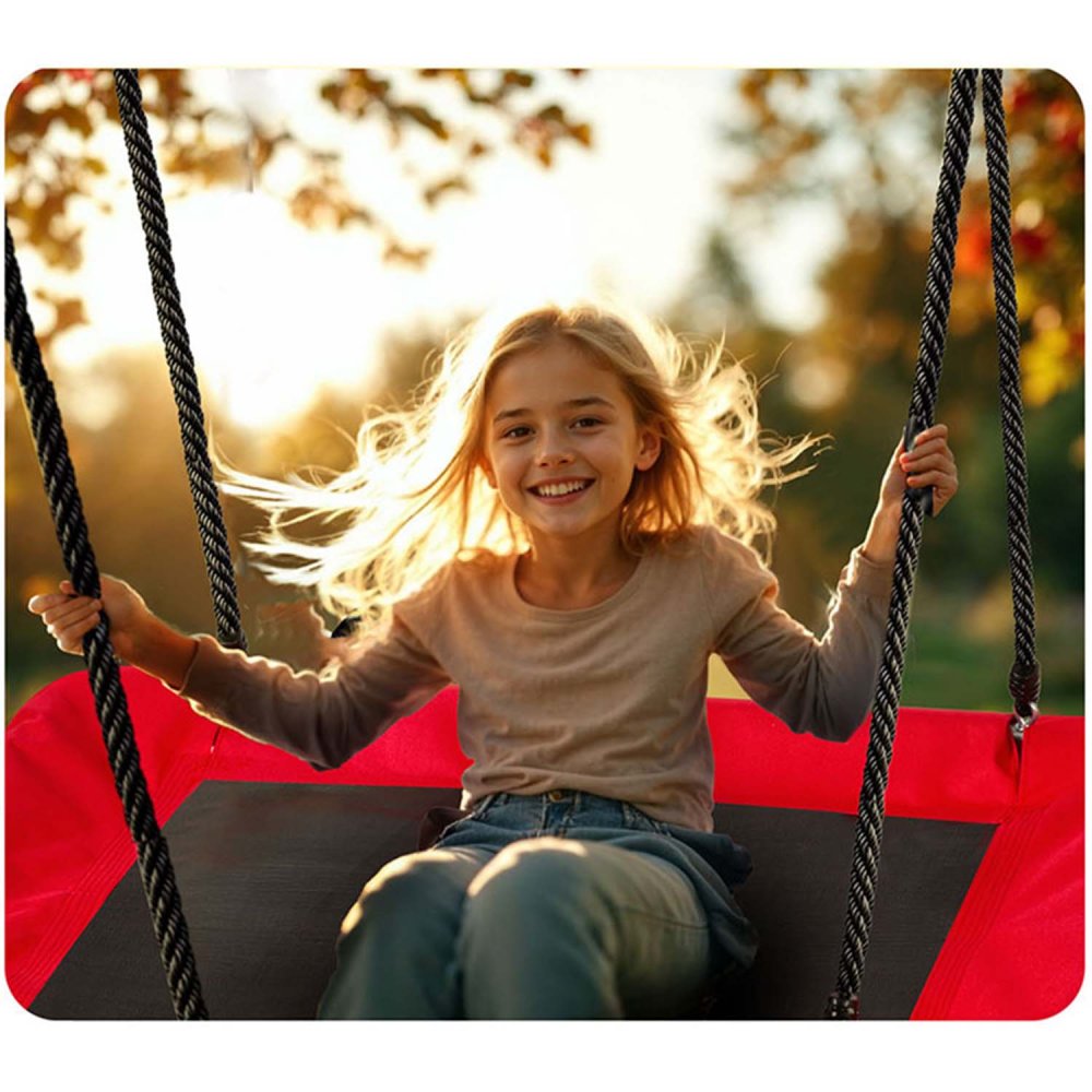 Taisnstūra ligzdas šūpoles bērniem Neo-Sport Swingo 110 x 70 cm (3)