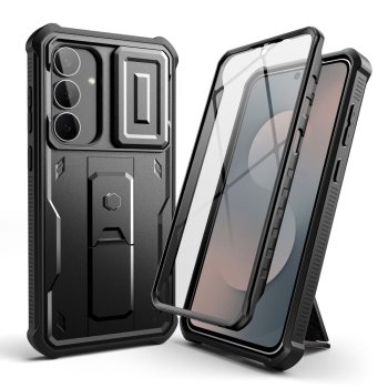 Tech-Protect Kevlar Cam+ aizsargvāciņš Samsung Galaxy S25 FE telefonam – melns | Phone Case Cover