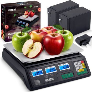 Elektroniskie noliktavas svari 40 kg Humberg MH-190 ar 2 akumulatoriem