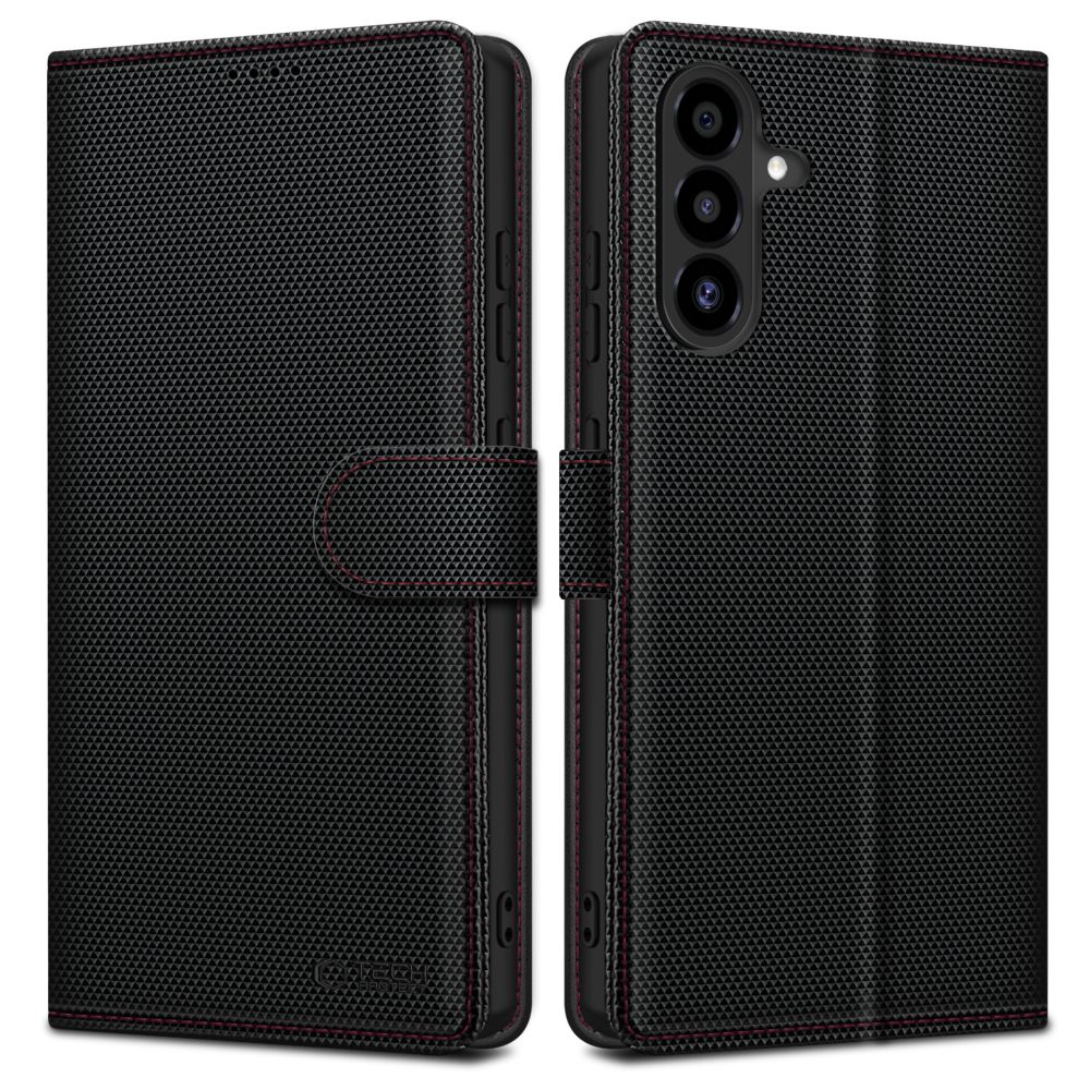 Tech-Protect Wallet RS maciņa vāciņš Samsung Galaxy A56 5G - Melns | Phone Case Cover Black