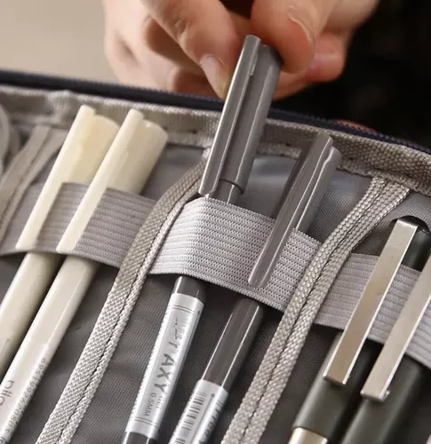 Ceļojumu kabeļu organizators Trizand 23834, pelēks (2)