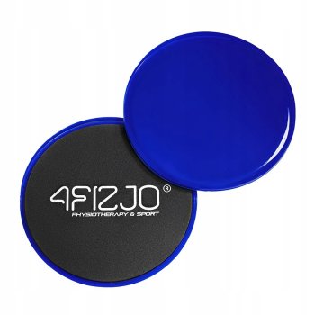 4Fizjo Bīdāmie/slīdošie sporta diski, fitnesa slīdņi, 2 gab., Zils | Sliding Plates Gliding Discs Sliders