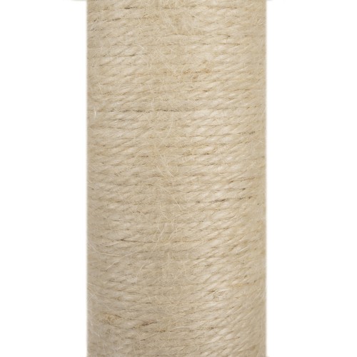 Kaķu māja / kāpelēšanas koks - stabs / nagu asināmais - 71cm, Pelēks/Bēšs | Cat House Tree with Sisal... (1)
