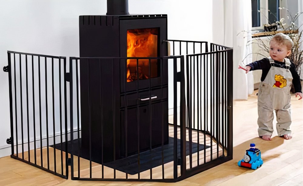Kamīna Aizsardzība Drošības Žogs Barjera Vārti | Fireplace Fence Guard 5-Panel Baby Safety Gates Protection (0)