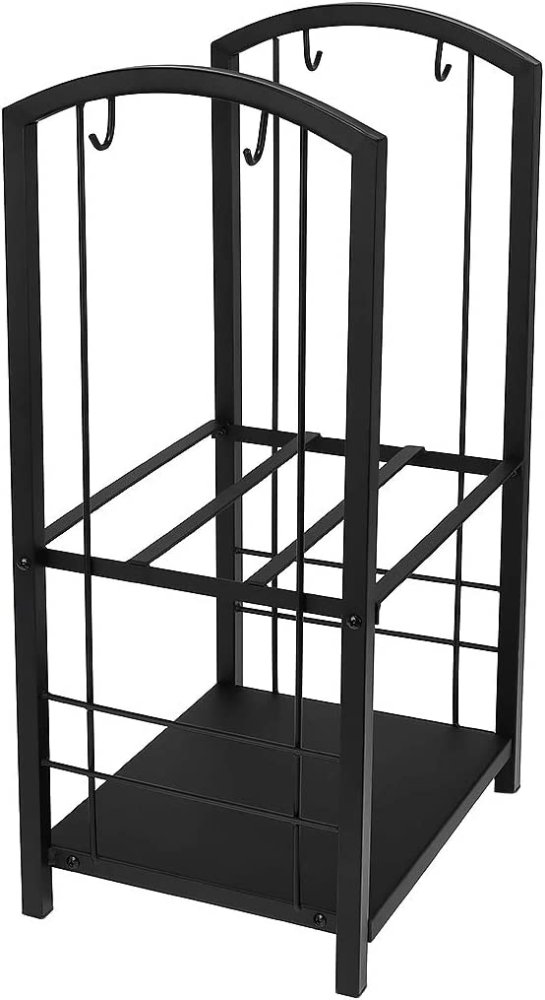 Metāla Malkas Brikešu Turētājs + Kamīna Krāšņu Piederumu Rīku Aksesuāru Komplekts 5 gab. | Metal Fireplace... (8)