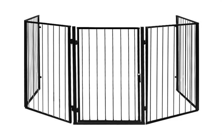 Kamīna Aizsardzība Drošības Žogs Barjera Vārti | Fireplace Fence Guard 5-Panel Baby Safety Gates Protection (7)