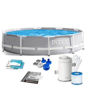 Apaļš dārza karkasa baseins INTEX 305 cm ar filtra sūkni