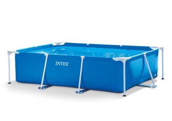 Intex taisnstūra karkasa baseins dārzam 220x150x60 cm 28270