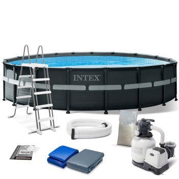 Karkasa baseins dārzam 549 x 132 cm 12-in-1 komplekts INTEX 26330
