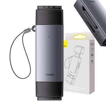SD/TF atmiņas karšu lasītājs Baseus Lite Series USB un USB-C