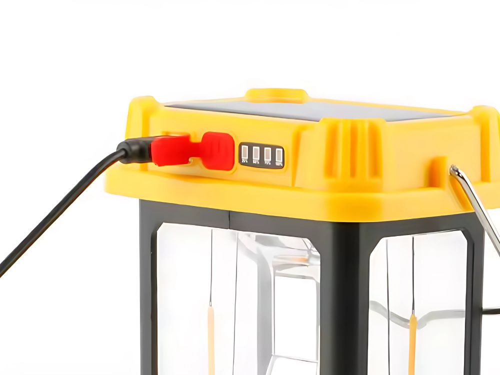 Uzlādējama solārā kempinga LED lampa ar rokturi, 5 režīmi (3)