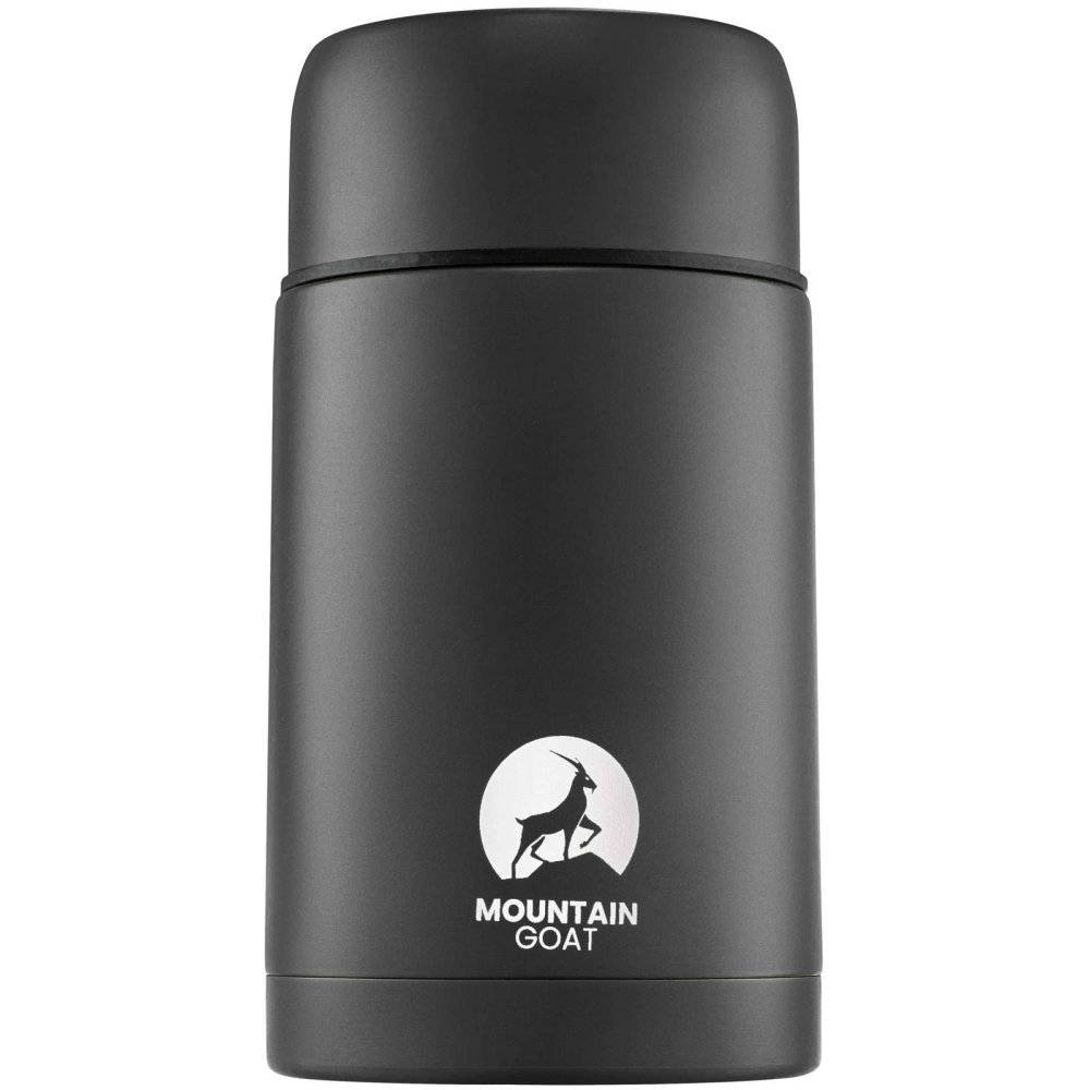 MOUNTAIN GOAT Nerūsējošā Tērauda Pārtikas Termoss Ēdienu Termotrauks Tūrismam Atpūtai 1L, Melns | Stainless... (2)