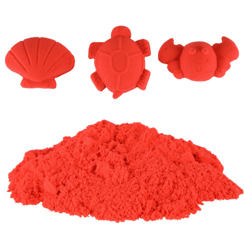 Kinētiskās smiltis 1kg, Sarkans | Kinetic Magic Sand (1)