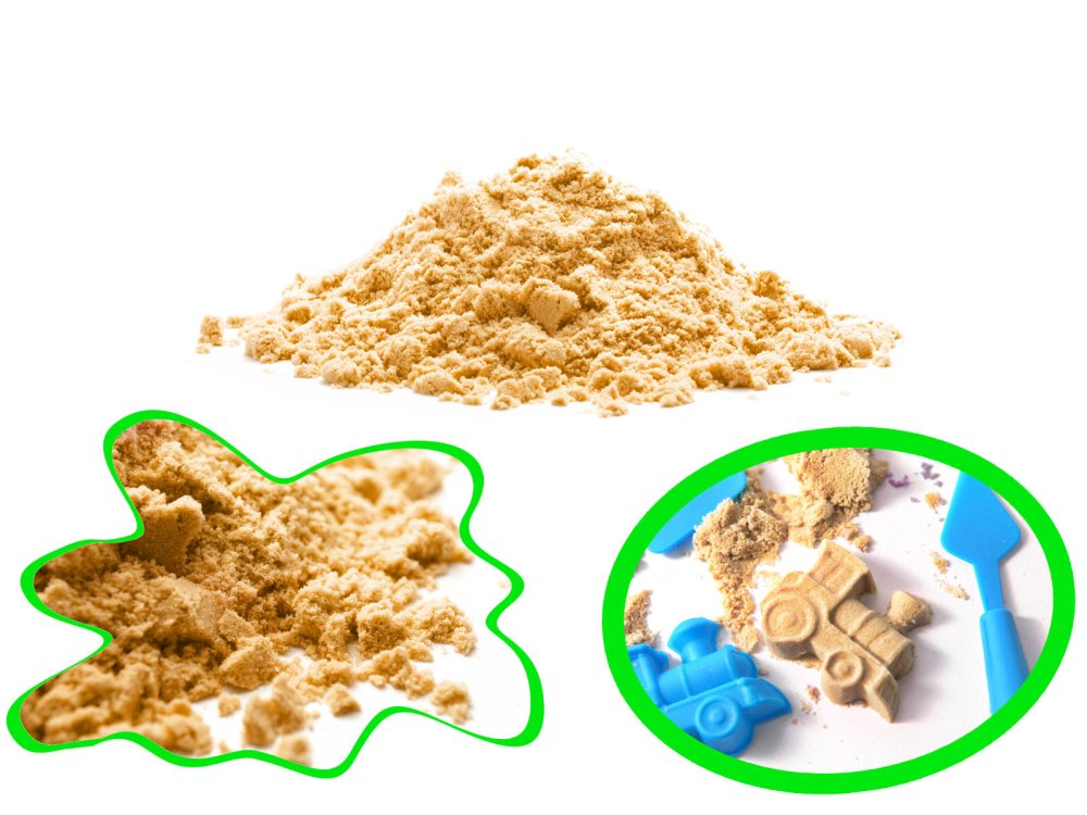 Kinētiskās Smiltis, 1 kg, Bēša | Kinetic Magic Sand Beige (1)