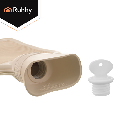 Gumijas termofors ar plīša apvalku 1,8L Ruhhy 27842, pelēks (3)