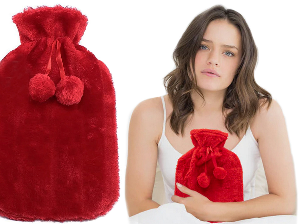 Plīša Gumijas Termofors, Liels, Ar Mīkstu Kažokādas Pārvalku | Plush Rubber Thermofor Warmer Large In Cover Soft... (0)