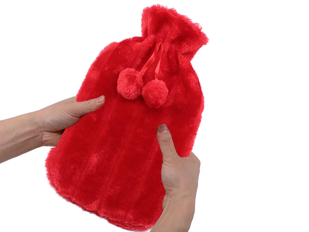Plīša Gumijas Termofors, Liels, Ar Mīkstu Kažokādas Pārvalku | Plush Rubber Thermofor Warmer Large In Cover Soft... (1)