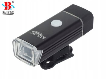 Bailong Priekšējais Velosipēda Lukturis Gaisma, Melns | Bicycle Front LED Light