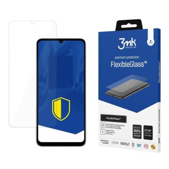 Samsung Galaxy A05s ( SM-A057F/DS ) Hibrīda Elastīgs Aizsargstikls uz Visu Ekrānu | 3MK Flexible Glass Tempered Screen Protector