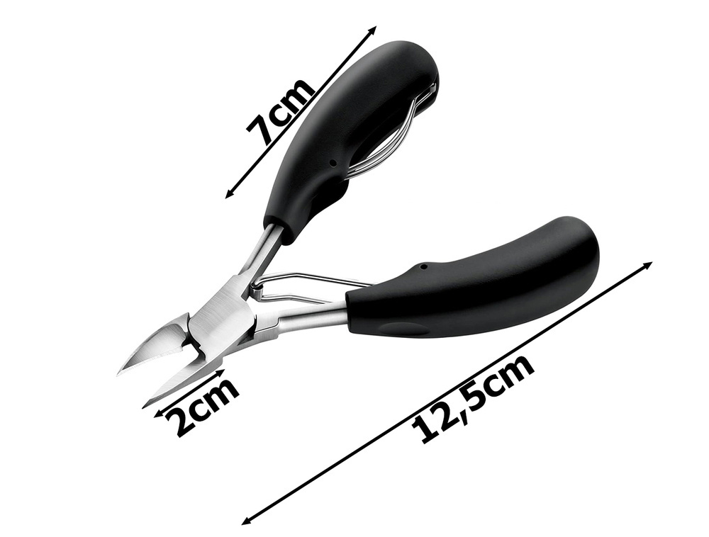 Profesionālās tērauda knaiblītes ieaugušiem nagiem un kutikulām (3)