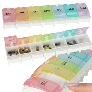 Nedēļas tablešu organizators, medikamentu konteiners 7 dienām | Weekly Pill Organiser