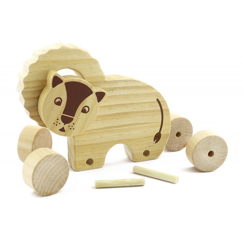 Koka konstruktors Lauva ar bumbulīšiem - Izveido pats (0)