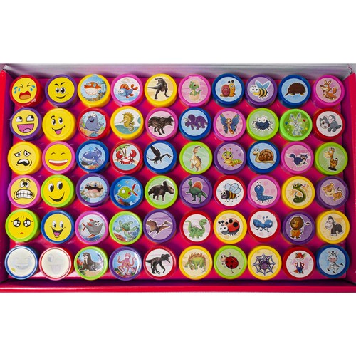 Zīmogu Komplekts Bērniem 60 gab. Kruzzel 22388 | Stamp Set (3)