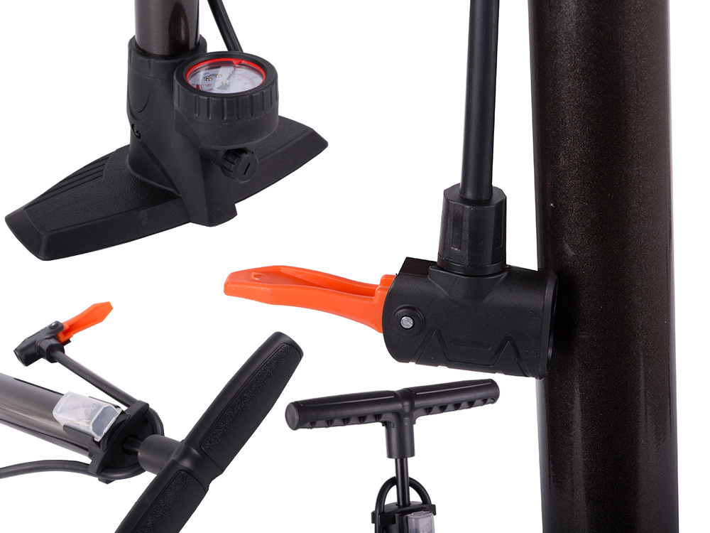 Universāls kājas pumpis ar manometru auto un velosipēda riepām (0)