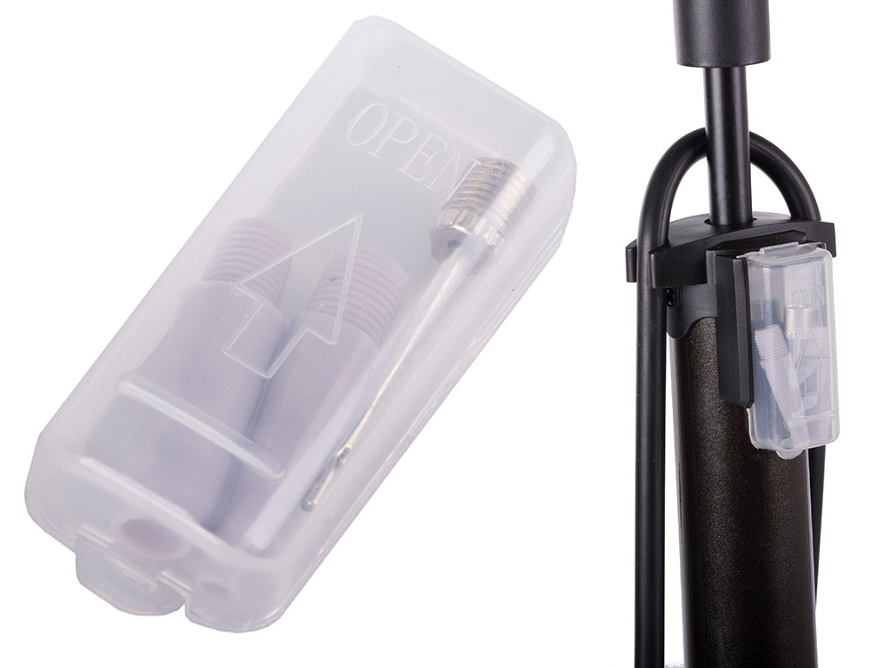 Universāls kājas pumpis ar manometru auto un velosipēda riepām (1)