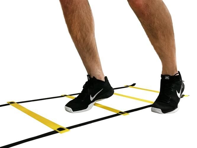 Treniņu kāpnes koordinācijas trepes skriešanai ātrumam sportam 6m | Training Ladder Stairs (2)