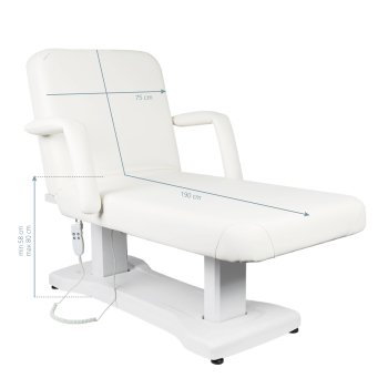 Spa Kosmētikas Atpūtas Krēsls Azzurro 819A 3 Motori Balts | Cosmetic Recliner Motor White