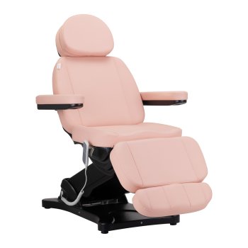 Elektriskais Kosmētiskais Krēsls Sillon Classic 3 Motori Rozā Un Melnā Krāsā | Electric Cosmetic Chair Motors...