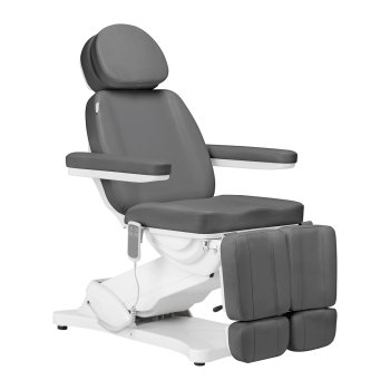 Elektriskais Kosmētiskais Krēsls Sillon Classic 2 Motori Pedi Pelēks | Electric Cosmetic Chair Motors Grey