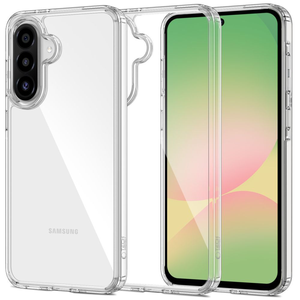 Samsung Galaxy A56 ( SM-A566B / DS ) Tech-Protect FlexAir Hybrid Cover Case, Transparent | Telefona Maciņš Vāciņš Apvalks Bampers