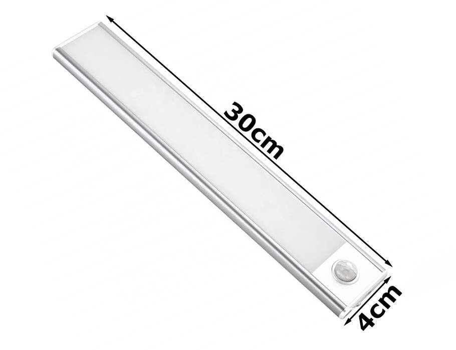 Pašlīmējoša sloksnes gaisma USB 30cm skapja klipa sensors | Self-adhesive strip light cabinet clip sensor (0)