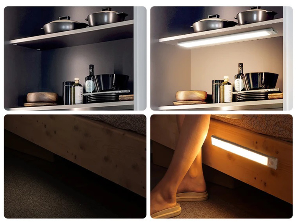 Pašlīmējoša sloksnes gaisma USB 30cm skapja klipa sensors | Self-adhesive strip light cabinet clip sensor (3)