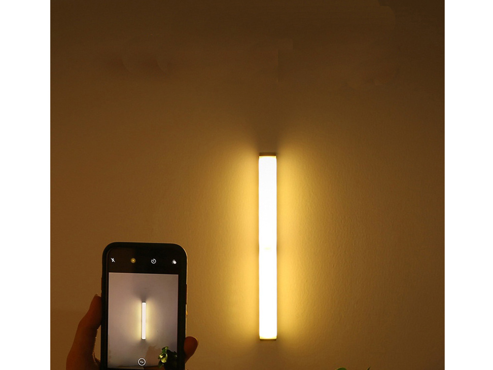 Pašlīmējoša bezvadu lampa, gaismeklis ar kustības detektoru, LED lente, 20 cm | LED Lamp Strip Light with Motion... (5)