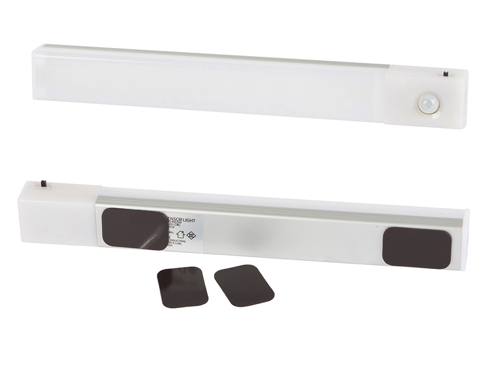 Pašlīmējoša bezvadu lampa, gaismeklis ar kustības detektoru, LED lente, 20 cm | LED Lamp Strip Light with Motion... (10)