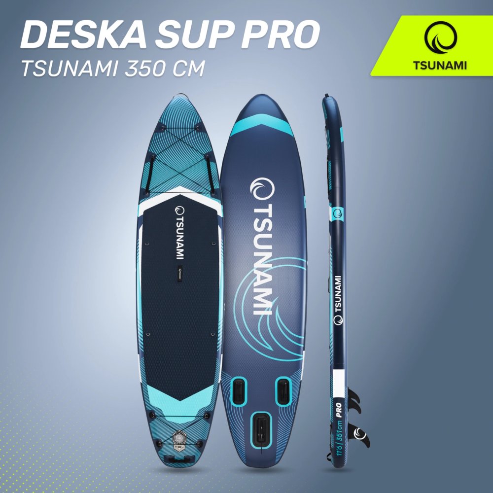 Piepūšamais SUP dēlis TSUNAMI PRO 350 cm T12 komplekts (0)